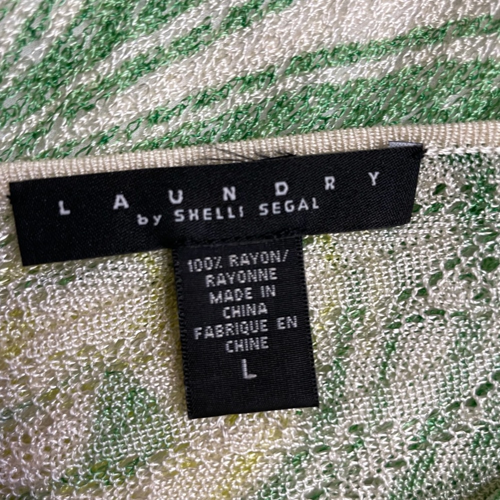 Laundry by Shelley Segal knit sleeveless dress with deep V front and back - Picture 7 of 7
